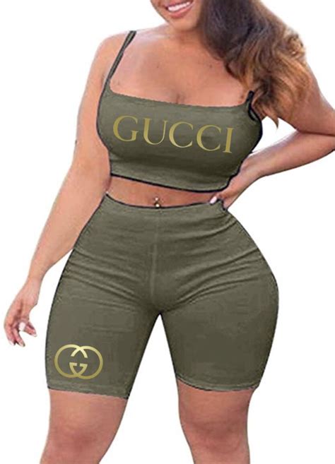 gucci crop top set